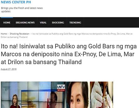Fact check: Did the Aquinos take the ‘gold bars and .